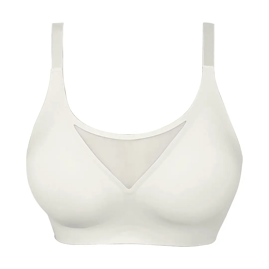 Zeriluna Breathable Mesh Sexy Bra, Soft, Comfortable, Gentle Support, No Underwire, Skin-Friendly and Breathable