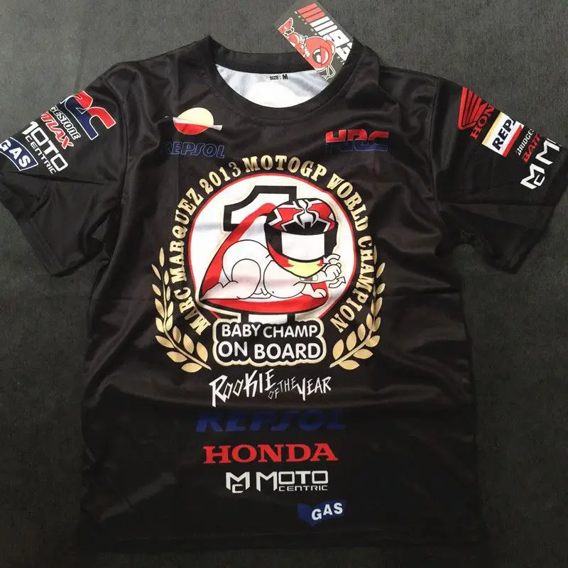 European and American Original Moto Racing T-Shirt, Motorcycle Riding Short-Sleeved Quick-Drying Shirt, Track Workwear, Rider Cultural Shirt