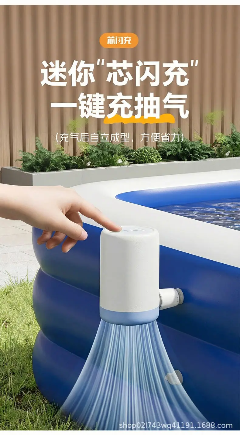 Cross-Border Pvc Children's Inflatable Swimming Pool, Large Outdoor Family Pool, Thickened Baby Infant Small Pool — feature 5