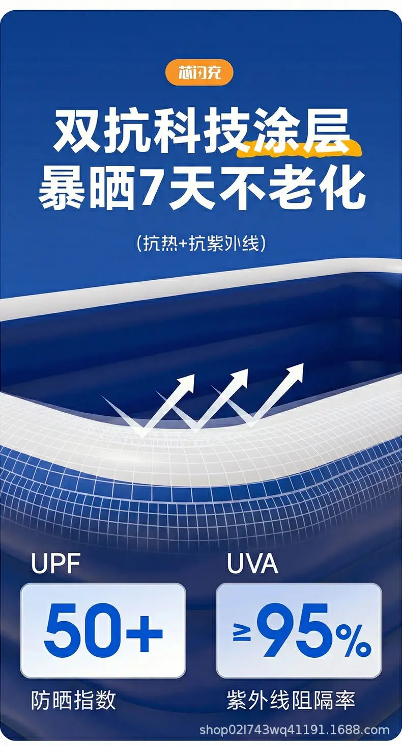 Cross-Border Pvc Children's Inflatable Swimming Pool, Large Outdoor Family Pool, Thickened Baby Infant Small Pool — feature 9