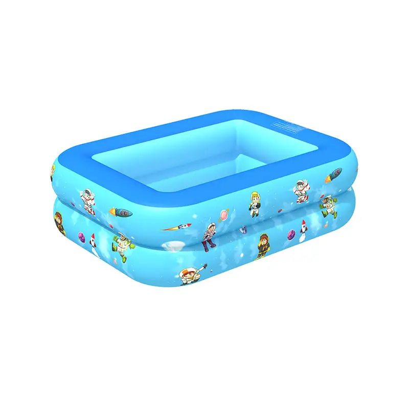 Family Indoor and Outdoor Inflatable Swimming Pool for Adults and Children, Pvc Square Pool, Baby Blue Portable Swimming Pool
