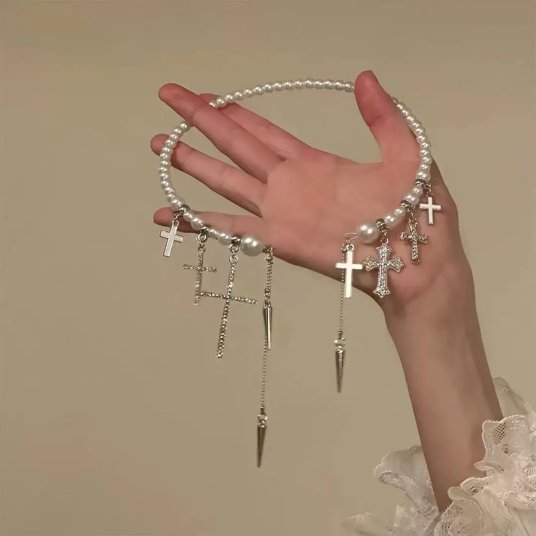French-Style Vintage Pearl Multi-Layered Necklace, Niche Fashion Design, High-End Exquisite Light Luxury Tassel Multi-Layer Necklace