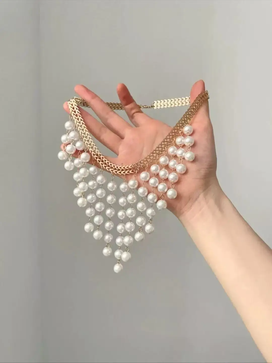 French-Style Vintage Pearl Multi-Layered Necklace, Niche Fashion Design, High-End Exquisite Light Luxury Tassel Multi-Layer Necklace — feature 11