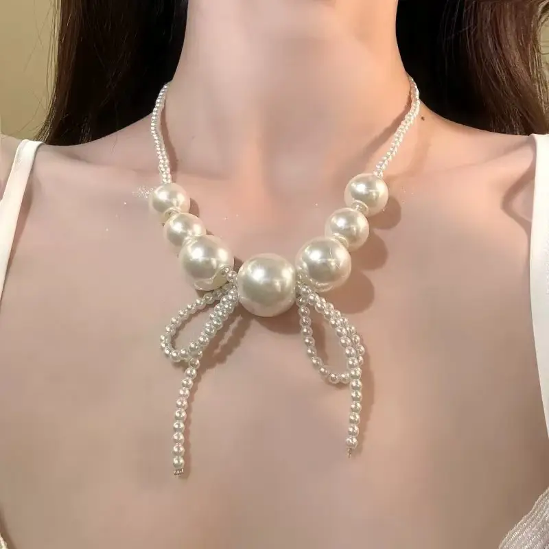 French-Style Vintage Pearl Multi-Layered Necklace, Niche Fashion Design, High-End Exquisite Light Luxury Tassel Multi-Layer Necklace