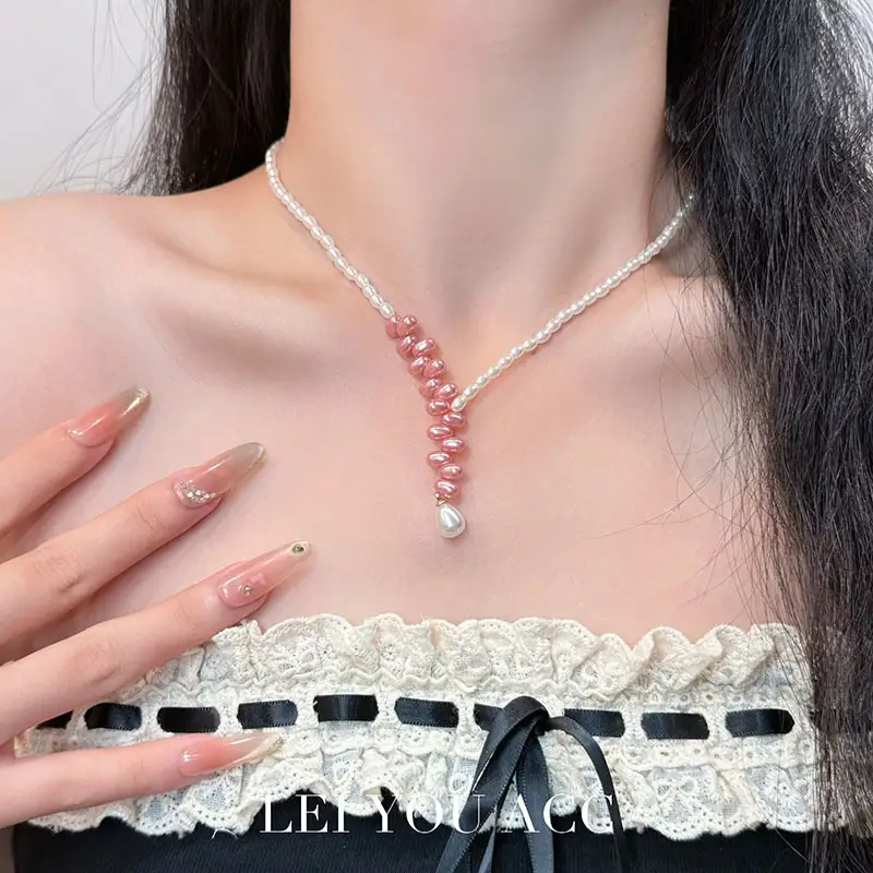 French-Style Vintage Pearl Multi-Layered Necklace, Niche Fashion Design, High-End Exquisite Light Luxury Tassel Multi-Layer Necklace