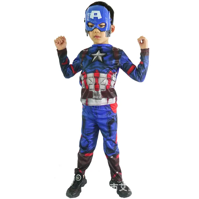Halloween Captain America Children's Costume Anime Dance Party Outfit