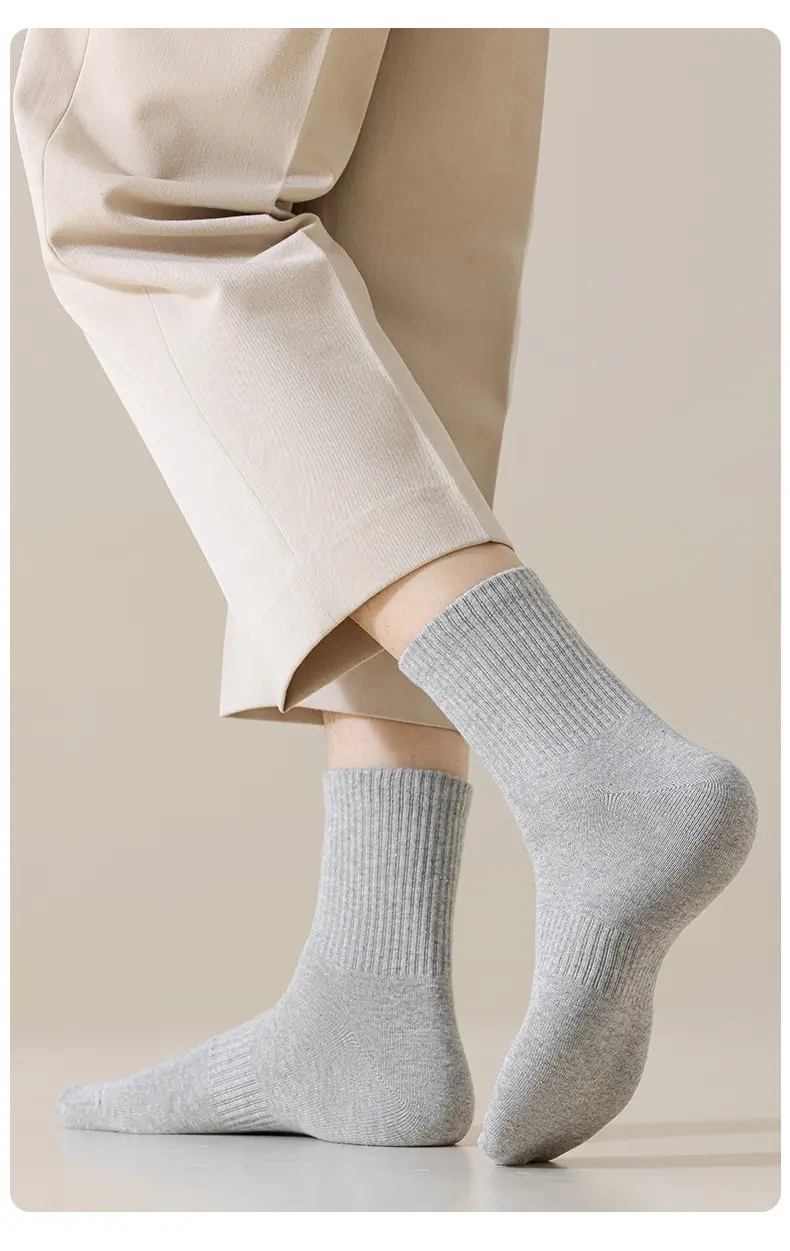 Xinjiang Cotton Pure Cotton Socks for Men, Summer Mid-Calf Sports Socks, Sweat-Absorbent and Odor-Resistant Short Socks, Wholesale from Zhuji Sock Industry — feature 17