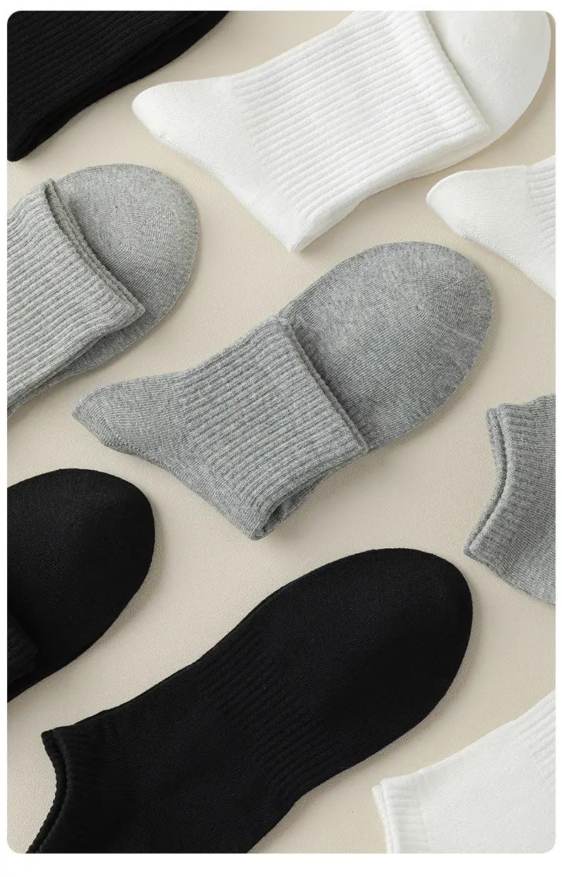 Xinjiang Cotton Pure Cotton Socks for Men, Summer Mid-Calf Sports Socks, Sweat-Absorbent and Odor-Resistant Short Socks, Wholesale from Zhuji Sock Industry — feature 18
