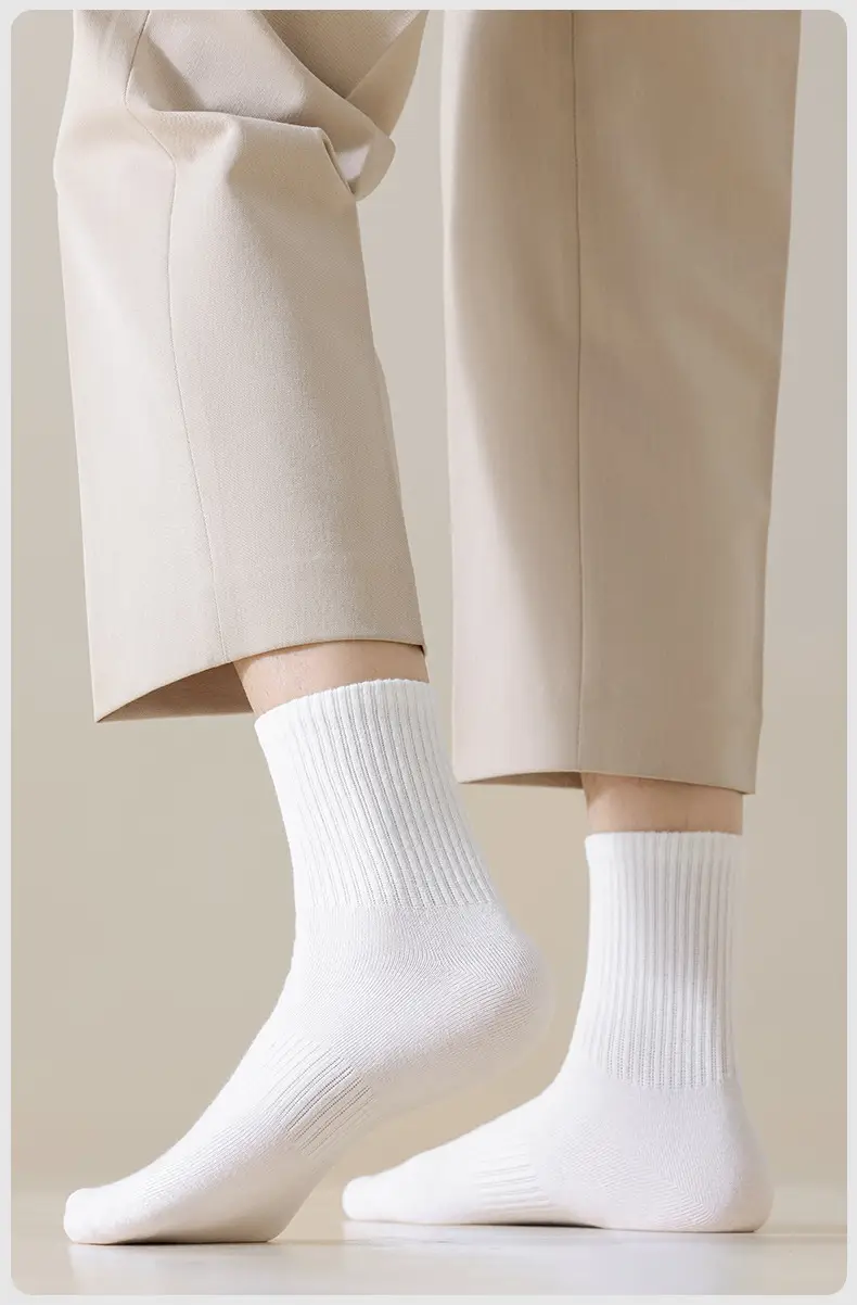 Xinjiang Cotton Pure Cotton Socks for Men, Summer Mid-Calf Sports Socks, Sweat-Absorbent and Odor-Resistant Short Socks, Wholesale from Zhuji Sock Industry — feature 2