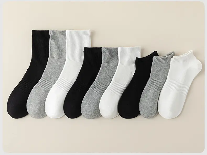 Xinjiang Cotton Pure Cotton Socks for Men, Summer Mid-Calf Sports Socks, Sweat-Absorbent and Odor-Resistant Short Socks, Wholesale from Zhuji Sock Industry — feature 5