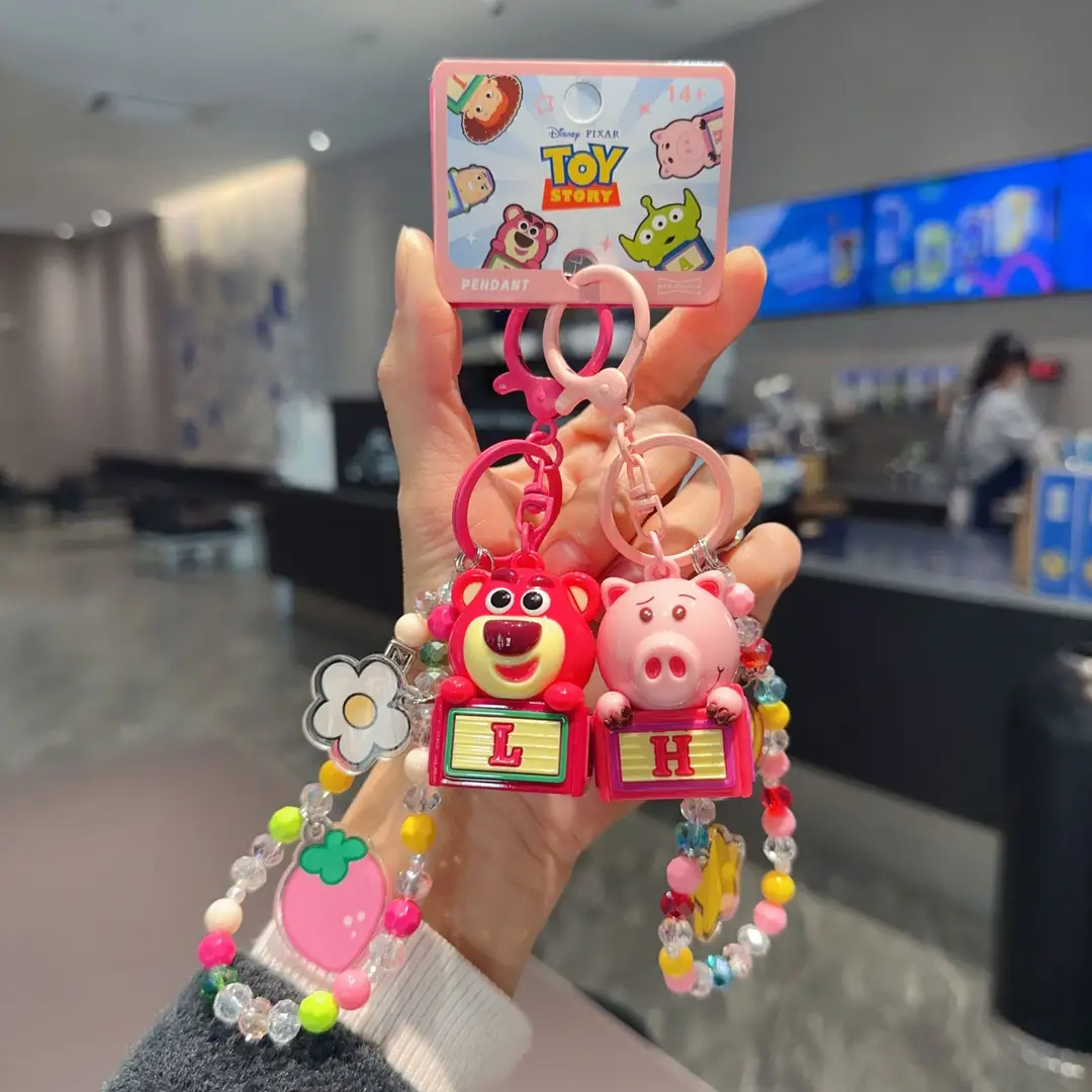 New Cartoon Merchandise Genuine Toy Story Hamm and Buzz Lightyear Dirt-Resistant Plush Keychain Bag Pendant — feature 11