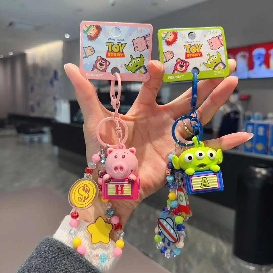 New Cartoon Merchandise Genuine Toy Story Hamm and Buzz Lightyear Dirt-Resistant Plush Keychain Bag Pendant — feature 12
