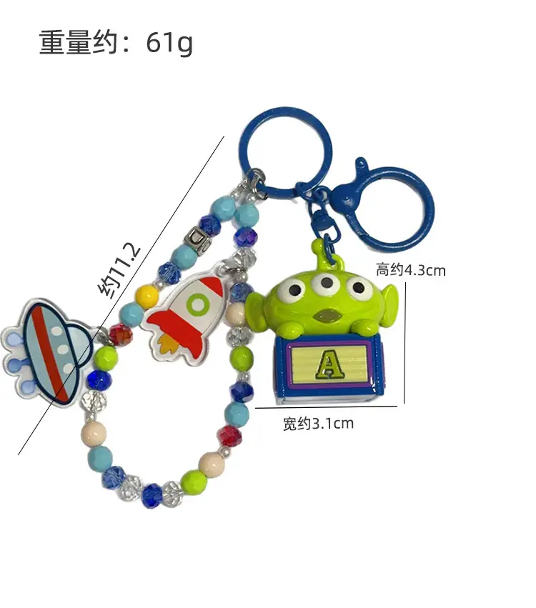 New Cartoon Merchandise Genuine Toy Story Hamm and Buzz Lightyear Dirt-Resistant Plush Keychain Bag Pendant — feature 5