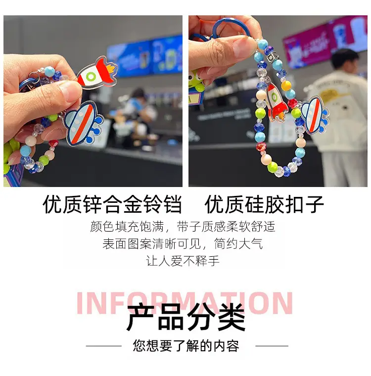 New Cartoon Merchandise Genuine Toy Story Hamm and Buzz Lightyear Dirt-Resistant Plush Keychain Bag Pendant — feature 8
