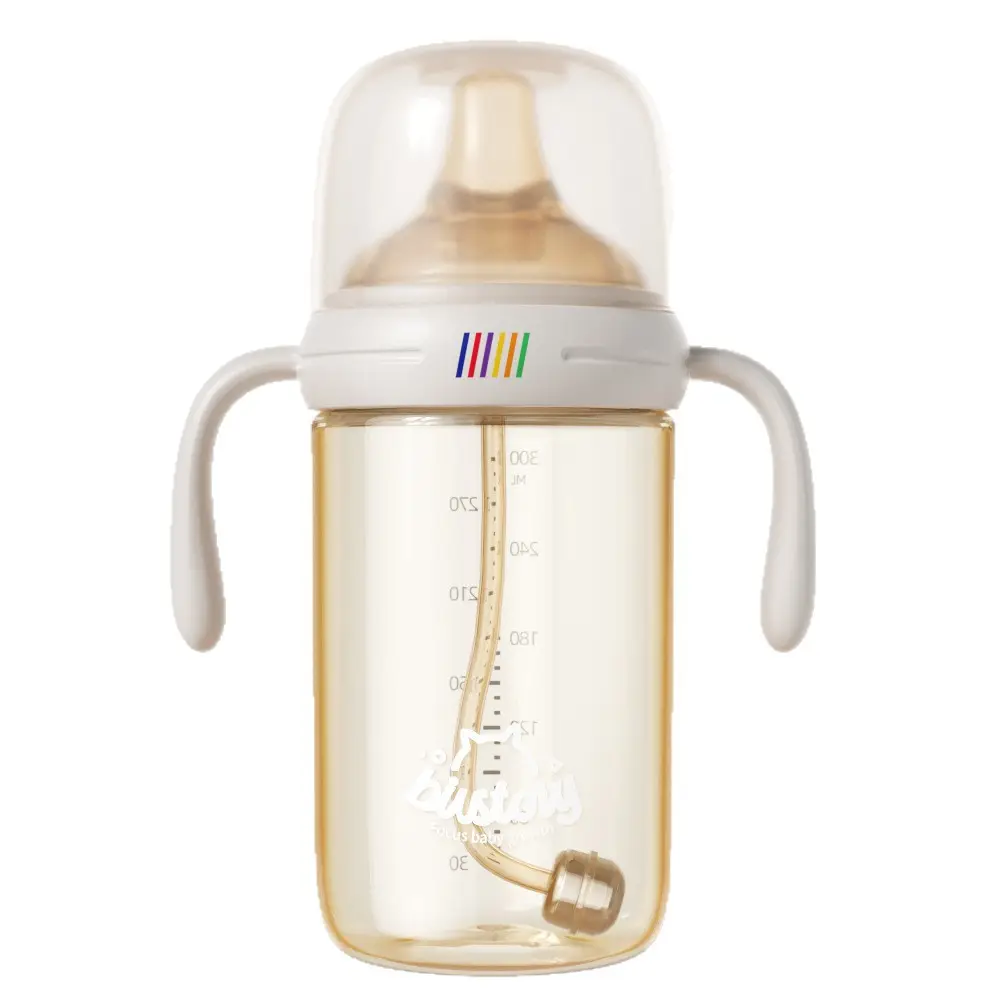 Birstory Baby Bottle for Babies over One Year Old, Anti-Fall and Anti-Leak, Suitable for 2-Year-Olds, 6-Month-Old Anti-Colic Ppsu Bottle
