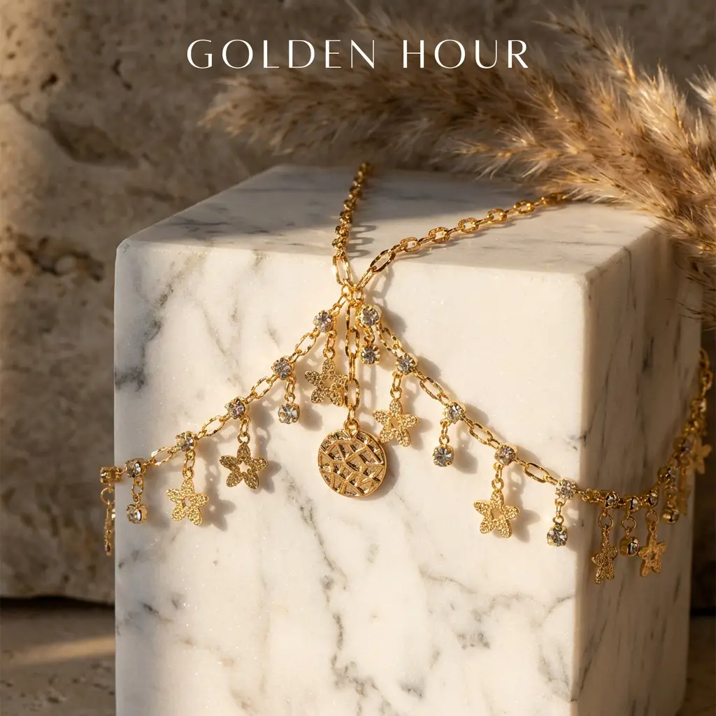 European and American Cross-Border Fashion Jewelry, Exotic Style, Diamond-Encrusted Chain Forehead Ornament, Personalized Bridal Hairband Accessories, Versatile — feature 13
