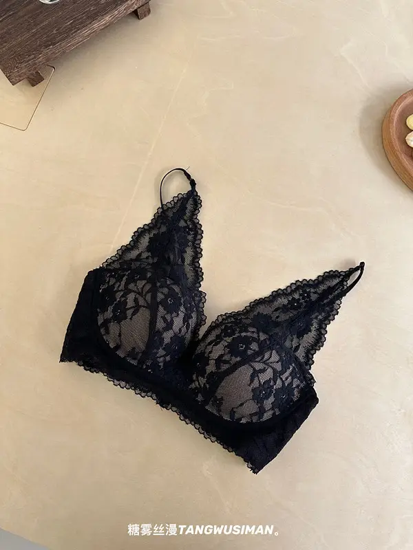 Sexy Lace Lingerie for Women with Small Busts, French Style, Enhances Appearance, Beautiful Back, Thin Straps, Gathers Side Breasts, Prevents Sagging Bra — feature 15