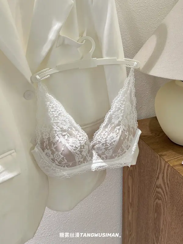 Sexy Lace Lingerie for Women with Small Busts, French Style, Enhances Appearance, Beautiful Back, Thin Straps, Gathers Side Breasts, Prevents Sagging Bra — feature 5