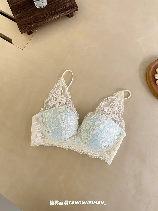 Sexy Lace Lingerie for Women with Small Busts, French Style, Enhances Appearance, Beautiful Back, Thin Straps, Gathers Side Breasts, Prevents Sagging Bra — feature 9