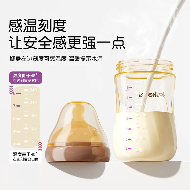Ppsu Newborn Anti-Colic Feeding Bottle 240ml Wide Diameter 60mm Supports Factory Oem Processing, Customization, and Wholesale
