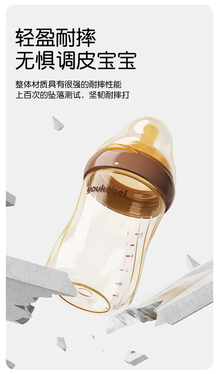 Ppsu Newborn Anti-Colic Feeding Bottle 240ml Wide Diameter 60mm Supports Factory Oem Processing, Customization, and Wholesale — feature 19