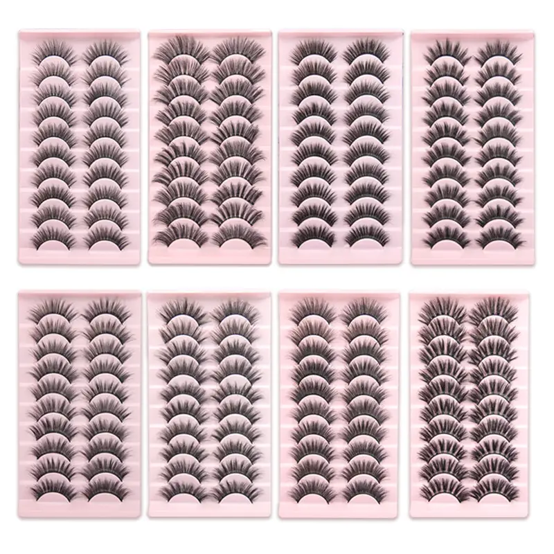 10 Pairs of 5D European and American Style False Eyelashes, Fluffy and Long, Thick Collection - Image 13