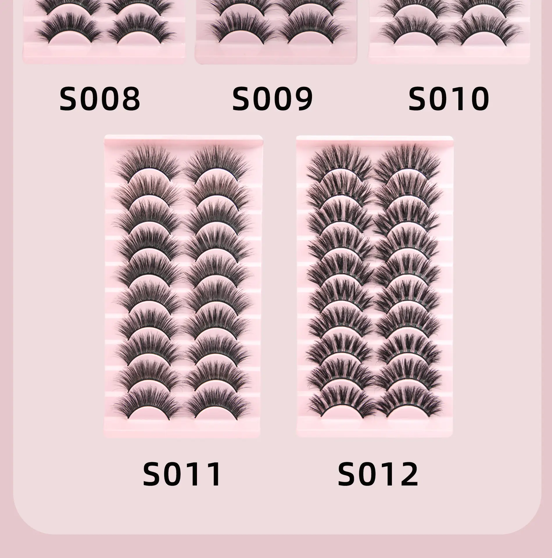 10 Pairs of 5D European and American Style False Eyelashes, Fluffy and Long, Thick Collection — feature 6