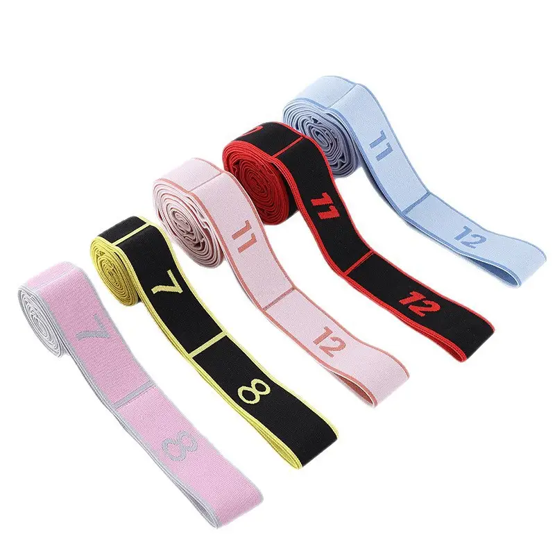 Children's Dance Resistance Bands with 8, 10, and 12 Segments, Yoga Resistance Bands, Exercise Bands, Pull Bands