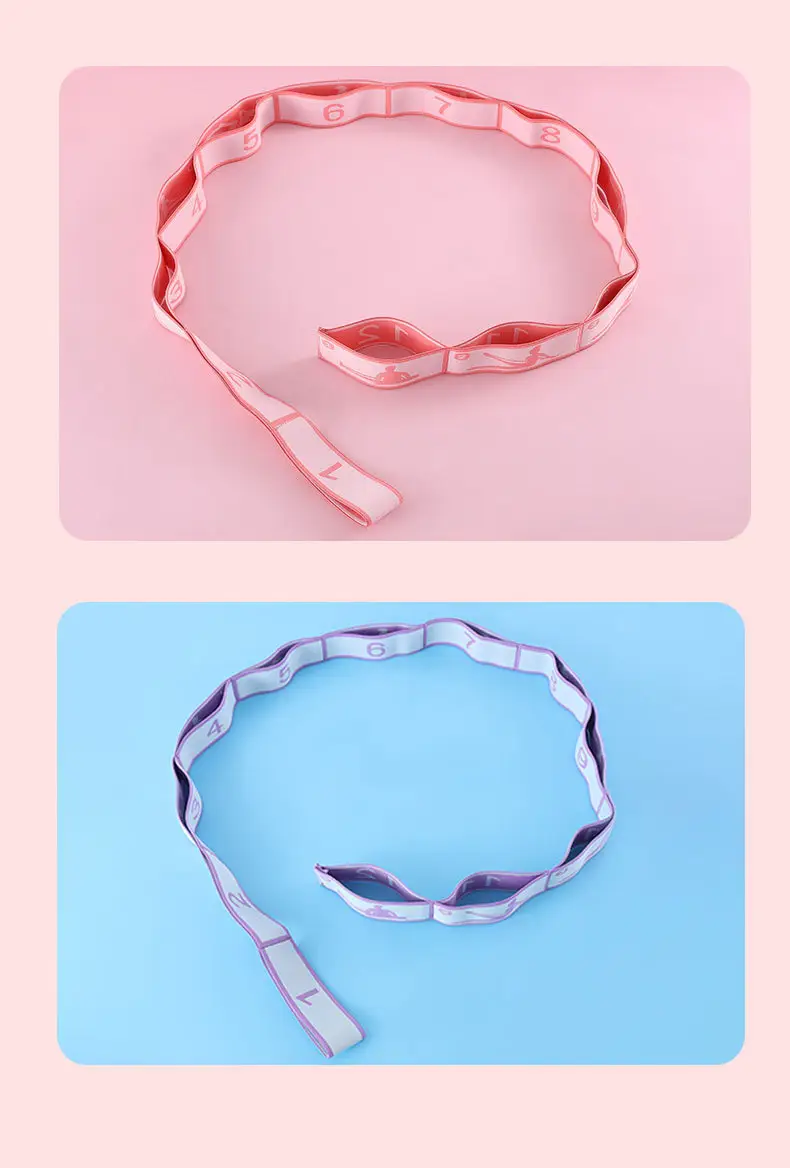 Children's Dance Resistance Bands with 8, 10, and 12 Segments, Yoga Resistance Bands, Exercise Bands, Pull Bands — feature 10