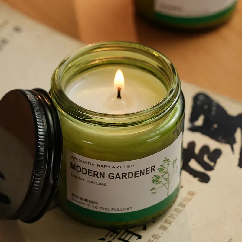Osmanthus Longjing Scented Candle for Home Use, Long-Lasting Light Fragrance for Indoor Use, Bedroom Fragrance, Women's Incense, High-End Gift Tea Fragrance