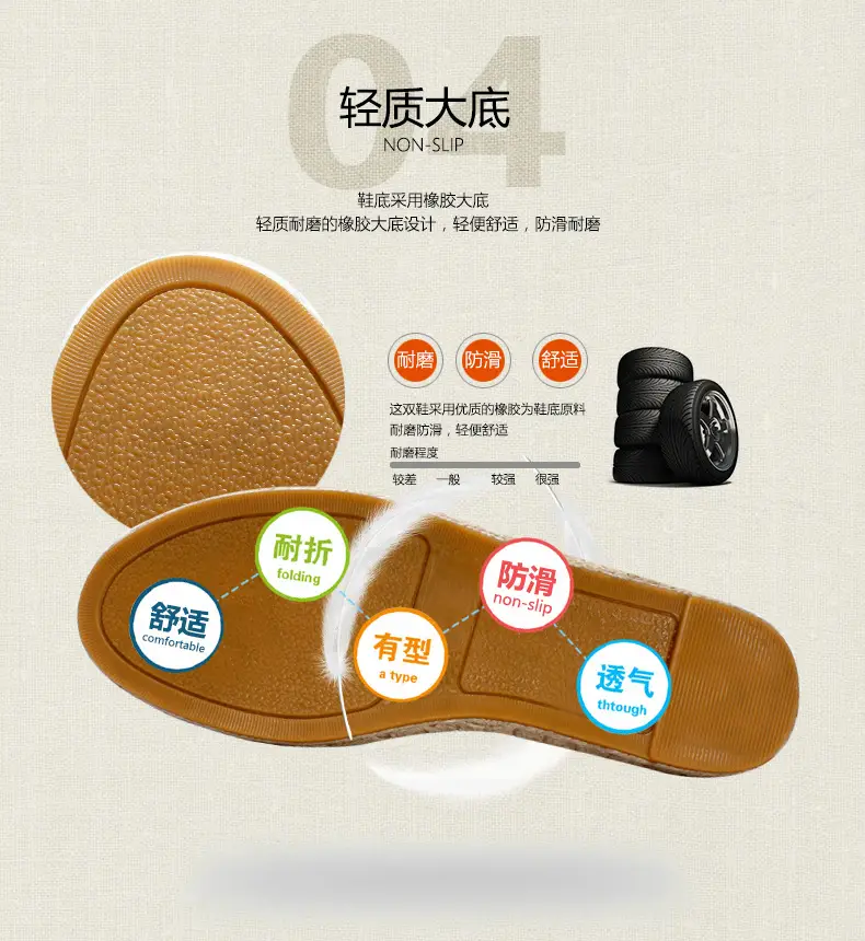 Jinjiang Handmade Cloth Shoes, Cross-Border Popular Hemp-Soled Men's Shoes, Chinese Style Canvas Shoes, Hemp-Soled Cloth Shoes, Couple's Casual Cloth Shoes — feature 15