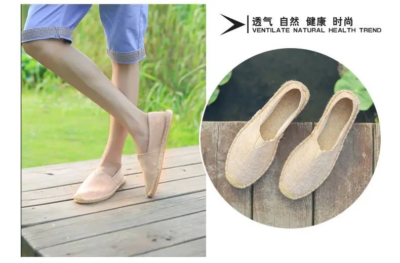 Jinjiang Handmade Cloth Shoes, Cross-Border Popular Hemp-Soled Men's Shoes, Chinese Style Canvas Shoes, Hemp-Soled Cloth Shoes, Couple's Casual Cloth Shoes — feature 29