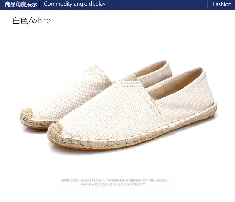 Jinjiang Handmade Cloth Shoes, Cross-Border Popular Hemp-Soled Men's Shoes, Chinese Style Canvas Shoes, Hemp-Soled Cloth Shoes, Couple's Casual Cloth Shoes — feature 33