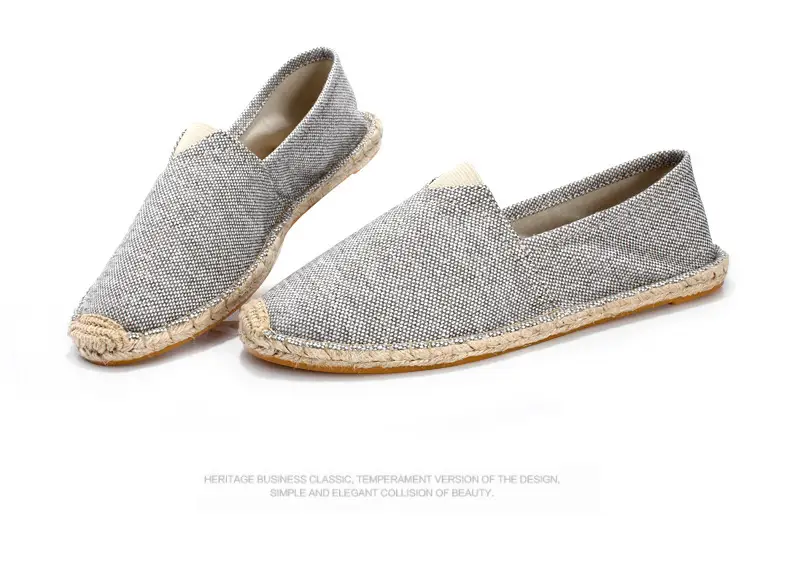 Jinjiang Handmade Cloth Shoes, Cross-Border Popular Hemp-Soled Men's Shoes, Chinese Style Canvas Shoes, Hemp-Soled Cloth Shoes, Couple's Casual Cloth Shoes — feature 37