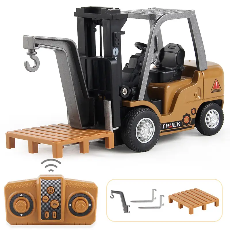 Cross-Border New Product: Simulated Mini Remote Control Crane, Adjustable Speed and Lift Height, Remote Control Forklift Engineering Vehicle