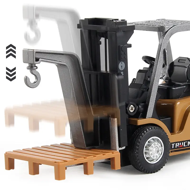 Cross-Border New Product: Simulated Mini Remote Control Crane, Adjustable Speed and Lift Height, Remote Control Forklift Engineering Vehicle