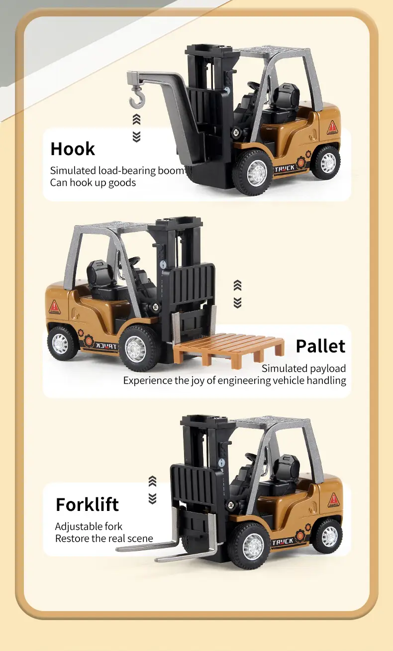 Cross-Border New Product: Simulated Mini Remote Control Crane, Adjustable Speed and Lift Height, Remote Control Forklift Engineering Vehicle — feature 16