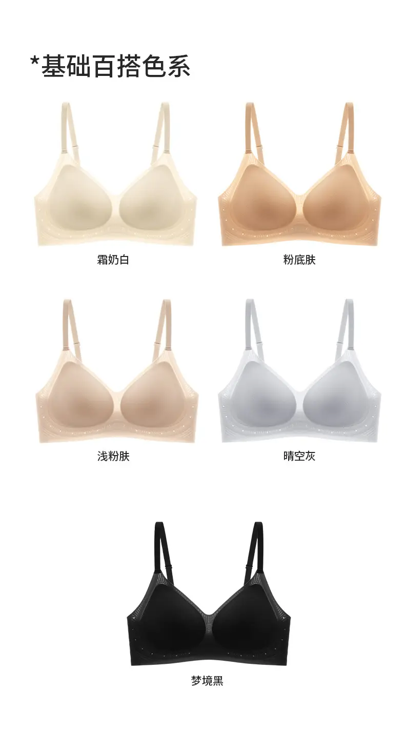 Lightweight Liquid Foundation Breathable Bra, Breathable and Comfortable, No Underwire, Gathers Side Breasts, Prevents Sagging, Seamless Underwear for Women — feature 18