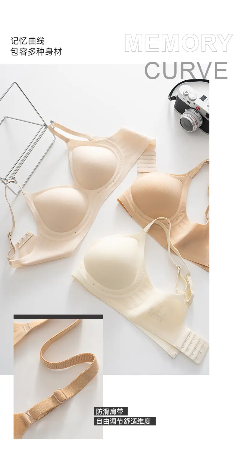 Lightweight Liquid Foundation Breathable Bra, Breathable and Comfortable, No Underwire, Gathers Side Breasts, Prevents Sagging, Seamless Underwear for Women — feature 21