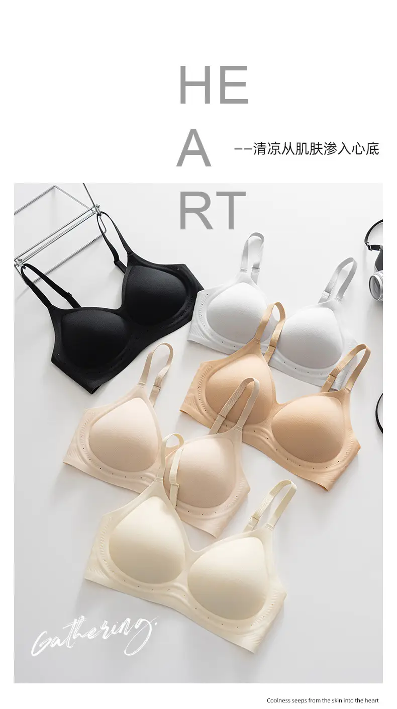 Lightweight Liquid Foundation Breathable Bra, Breathable and Comfortable, No Underwire, Gathers Side Breasts, Prevents Sagging, Seamless Underwear for Women — feature 27