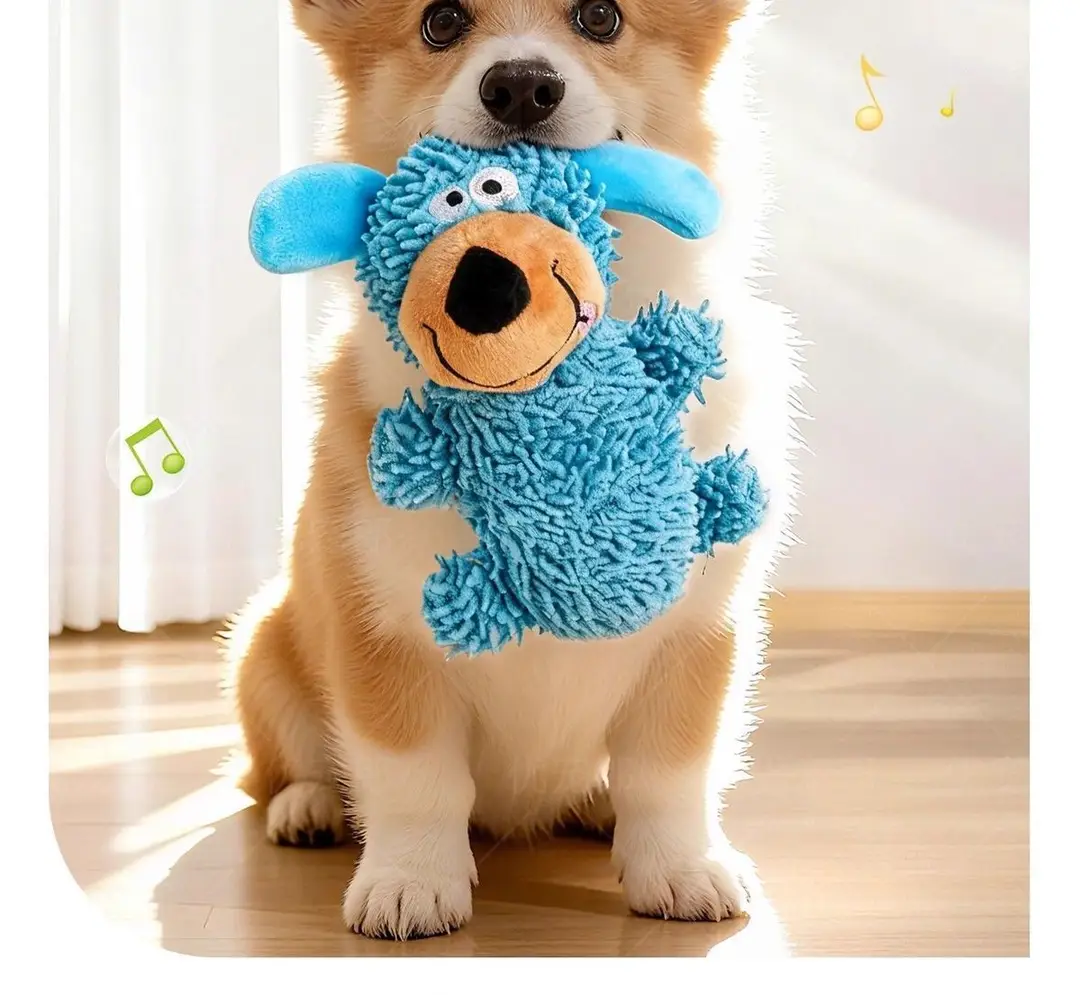 Dog Toy That Makes Noise, Is Durable and Bite-Resistant, Energy-Consuming, Makes Peculiar Sounds, Mop-Shaped, for Small and Medium-Sized Dogs, Teeth Cleaning, Boredom Relief Dog Toy — feature 5