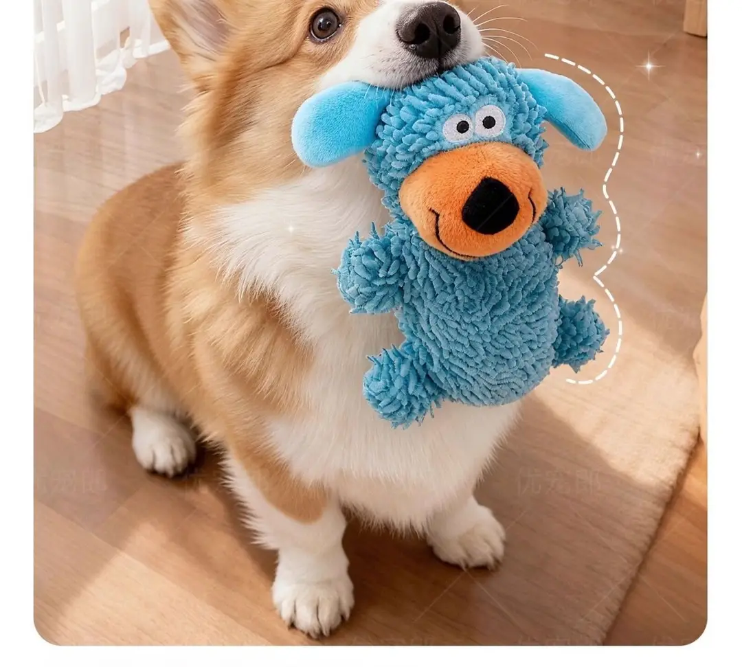 Dog Toy That Makes Noise, Is Durable and Bite-Resistant, Energy-Consuming, Makes Peculiar Sounds, Mop-Shaped, for Small and Medium-Sized Dogs, Teeth Cleaning, Boredom Relief Dog Toy — feature 9
