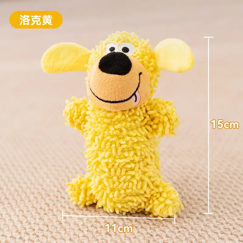 Dog Toy That Makes Noise, Is Durable and Bite-Resistant, Energy-Consuming, Makes Peculiar Sounds, Mop-Shaped, for Small and Medium-Sized Dogs, Teeth Cleaning, Boredom Relief Dog Toy