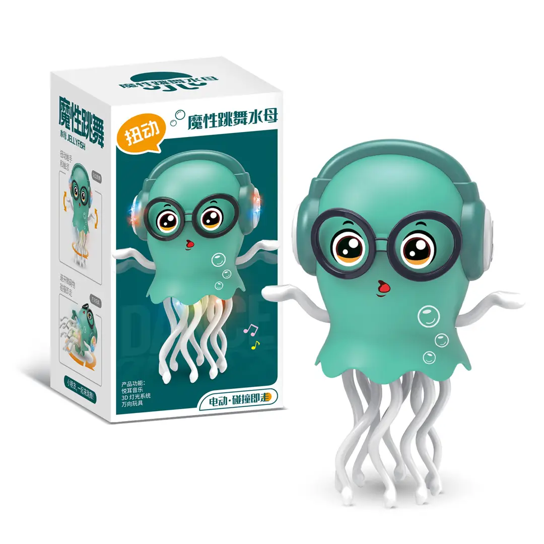 Cross-Border Electric Magical Dancing Jellyfish Octopus Automatic Sensing Obstacle Avoidance Octopus Children's Toy Small Commodity for Stall Selling