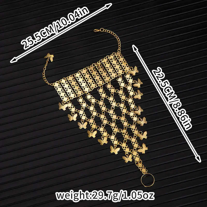 Cross-Border Hot-Selling Ethnic Style Hollow-Out Multi-Layer Bell Tassel Bracelet, Vintage Exotic Style Travel Photography Wrist Chain — feature 19