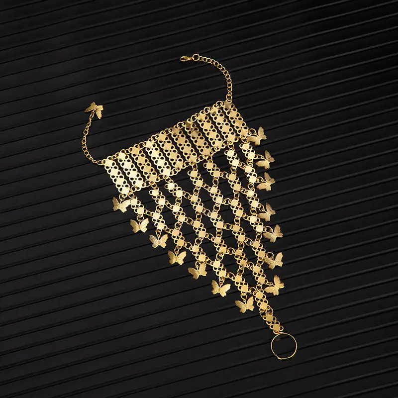 Cross-Border Hot-Selling Ethnic Style Hollow-Out Multi-Layer Bell Tassel Bracelet, Vintage Exotic Style Travel Photography Wrist Chain — feature 24