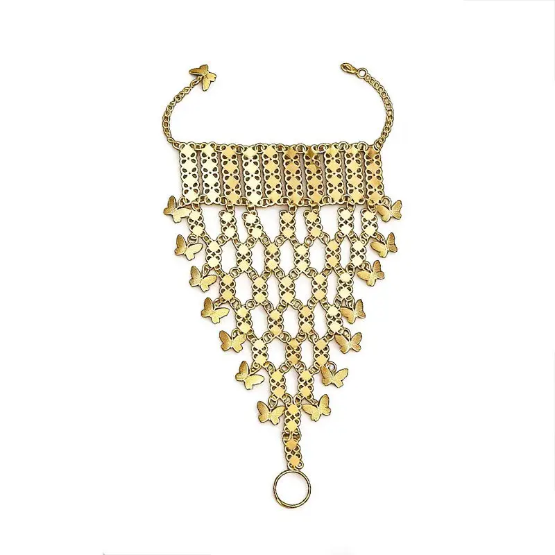 Cross-Border Hot-Selling Ethnic Style Hollow-Out Multi-Layer Bell Tassel Bracelet, Vintage Exotic Style Travel Photography Wrist Chain — feature 29