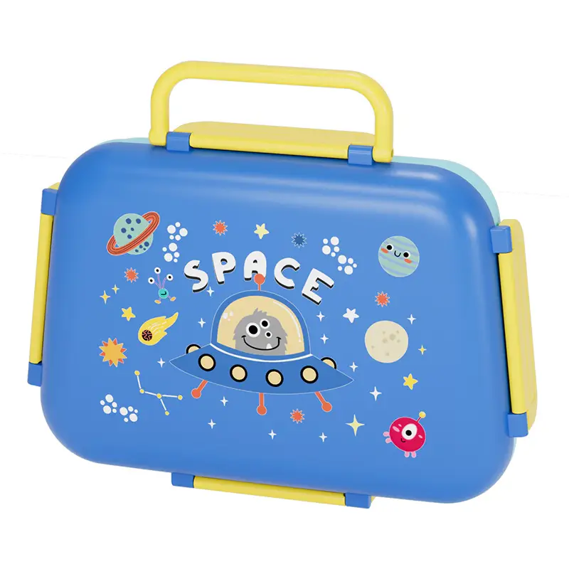 Cartoon Plastic Lunch Box, Microwave-Safe, Special Children's Portable Lunch Box, Food-Grade Wholesale