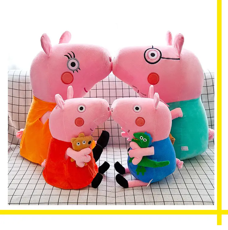 Cross-Border Peppa Pig Doll George Family of Four Plush Toys Children's Stuffed Toys Pillow Gifts Foreign Trade Wholesale — feature 14