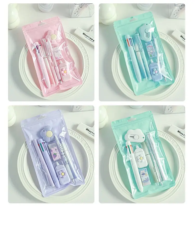 Cute Stationery Set, 7-Piece Gift Pack, High-Value Student Back-To-School and Graduation Gift, Study Stationery, Souvenir Gift — feature 8